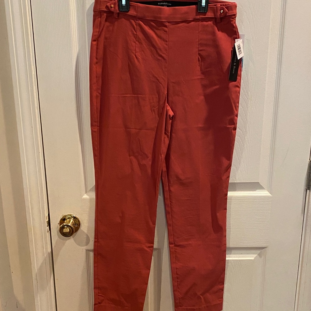 Violets &Roses Women's Straight Leg Pants in Rust by Universal Thread
741